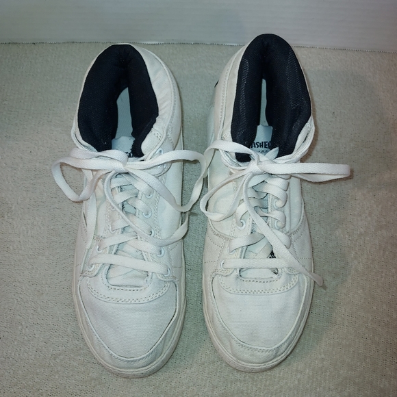 Thrasher White Canvas Mid Top Style Skate Shoe size 10 - Picture 5 of 8